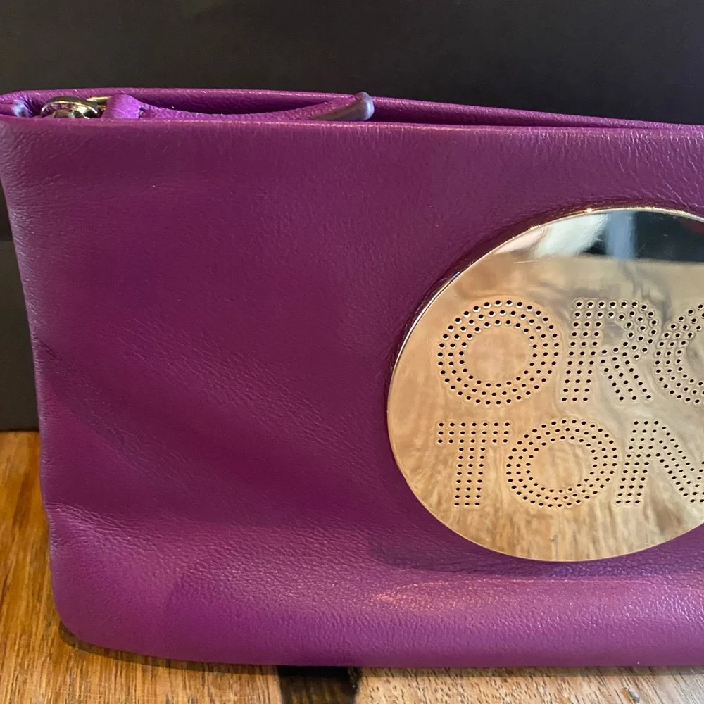 NWT | Oroton Two-Tone Leather Wallet Clutch - Picture 3 of 14